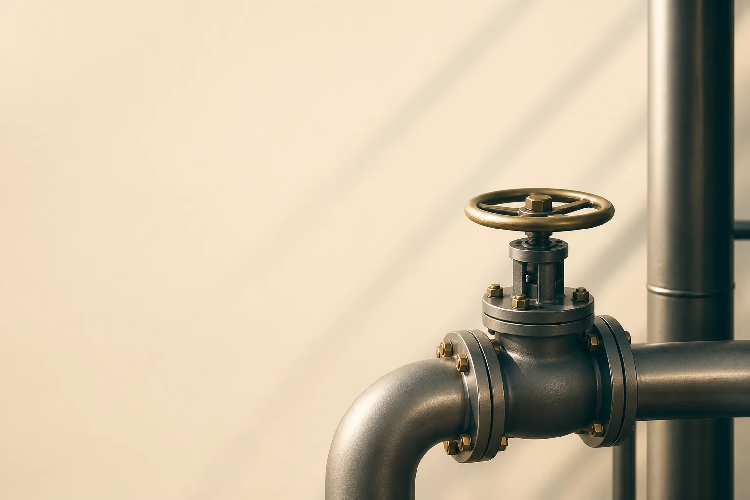 Industrial piping and valve equipment